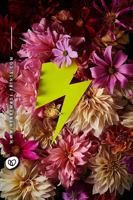 Poster Neon Flowers | Flash