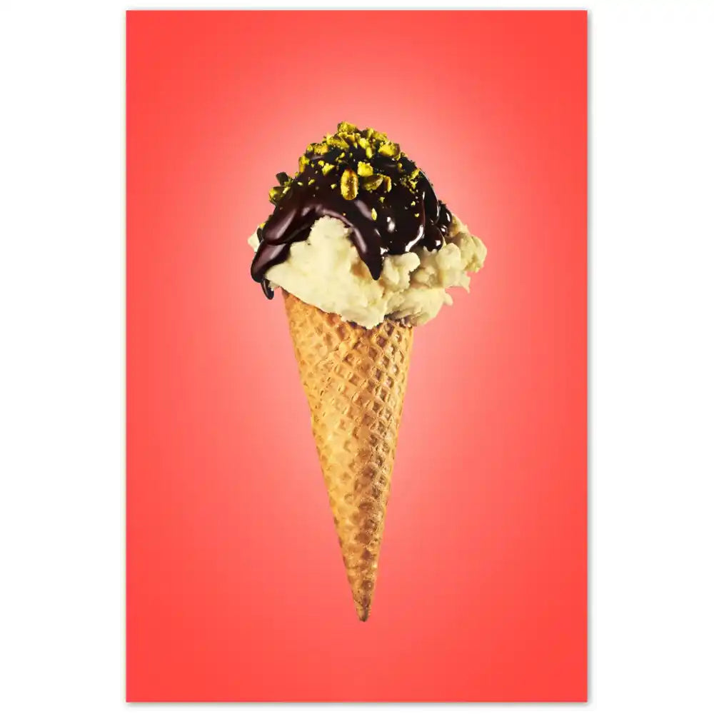 poster-eiscreme-wandbilder-kueche-eistute-eiswaffel-heartmade-prints-postershop