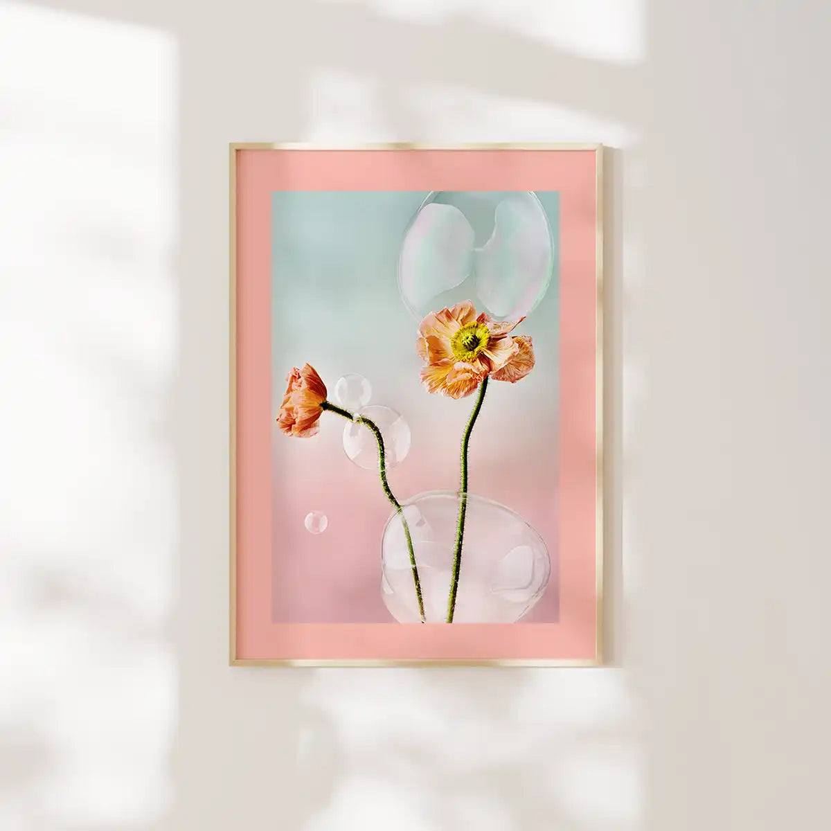 Iceland Poppies and Bubbles Fineart Print